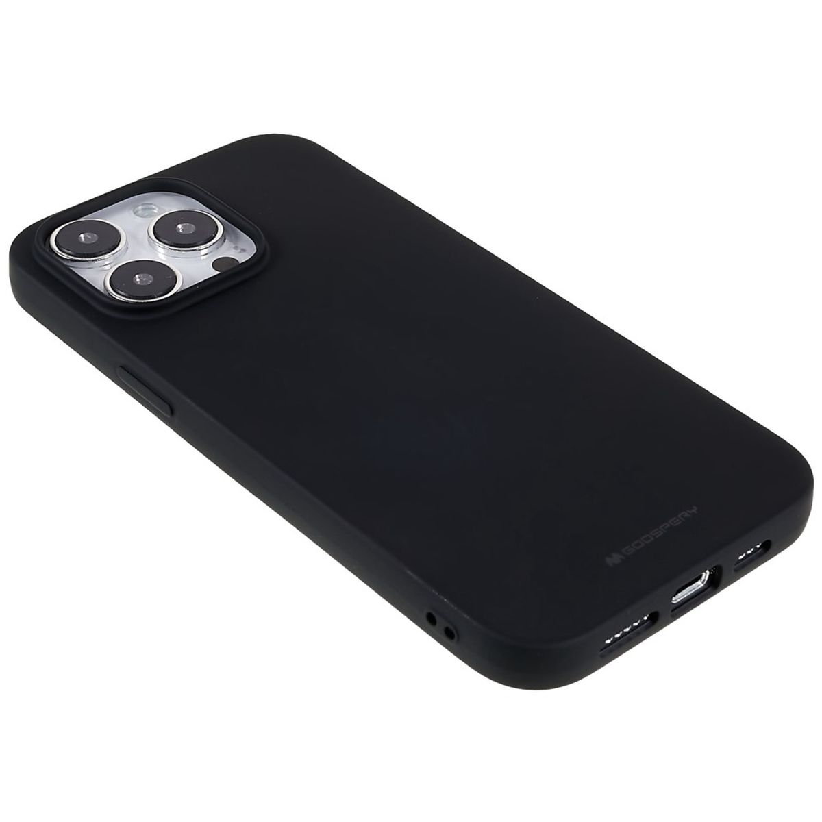 Hülle für Apple iPhone 14 Pro Max Handyhülle Silikon Case Cover Matt Schwarz