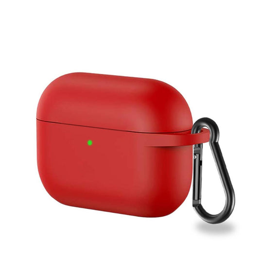 Hülle für Apple AirPods Pro Silikonhülle Case Cover Tasche Bumper Pink/Rot
