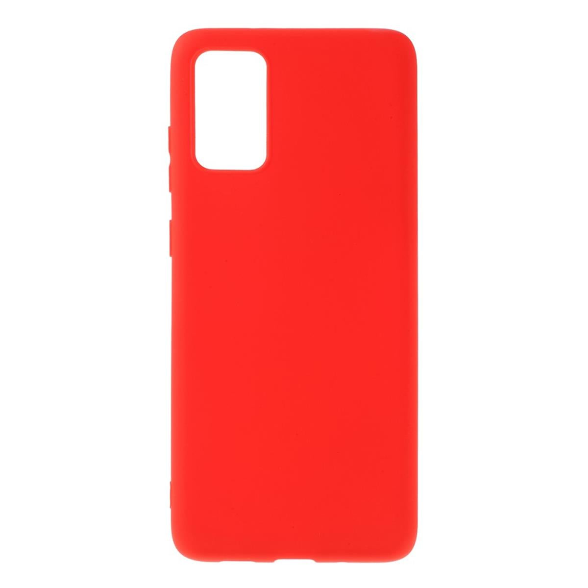 Hülle für Samsung Galaxy S10 Lite Handyhülle Silikon Case Cover Bumper Matt Rot