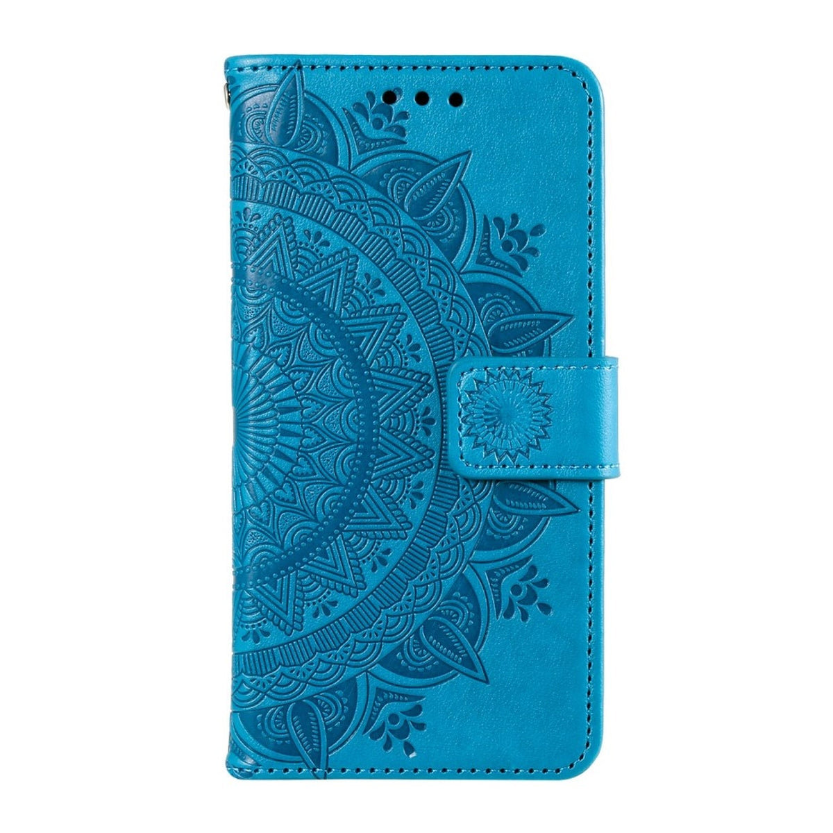 Hülle für Samsung Galaxy S23 Handyhülle Flip Case Cover Schutzhülle Mandala Blau