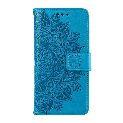 Hülle für Samsung Galaxy S23 Handyhülle Flip Case Cover Schutzhülle Mandala Blau