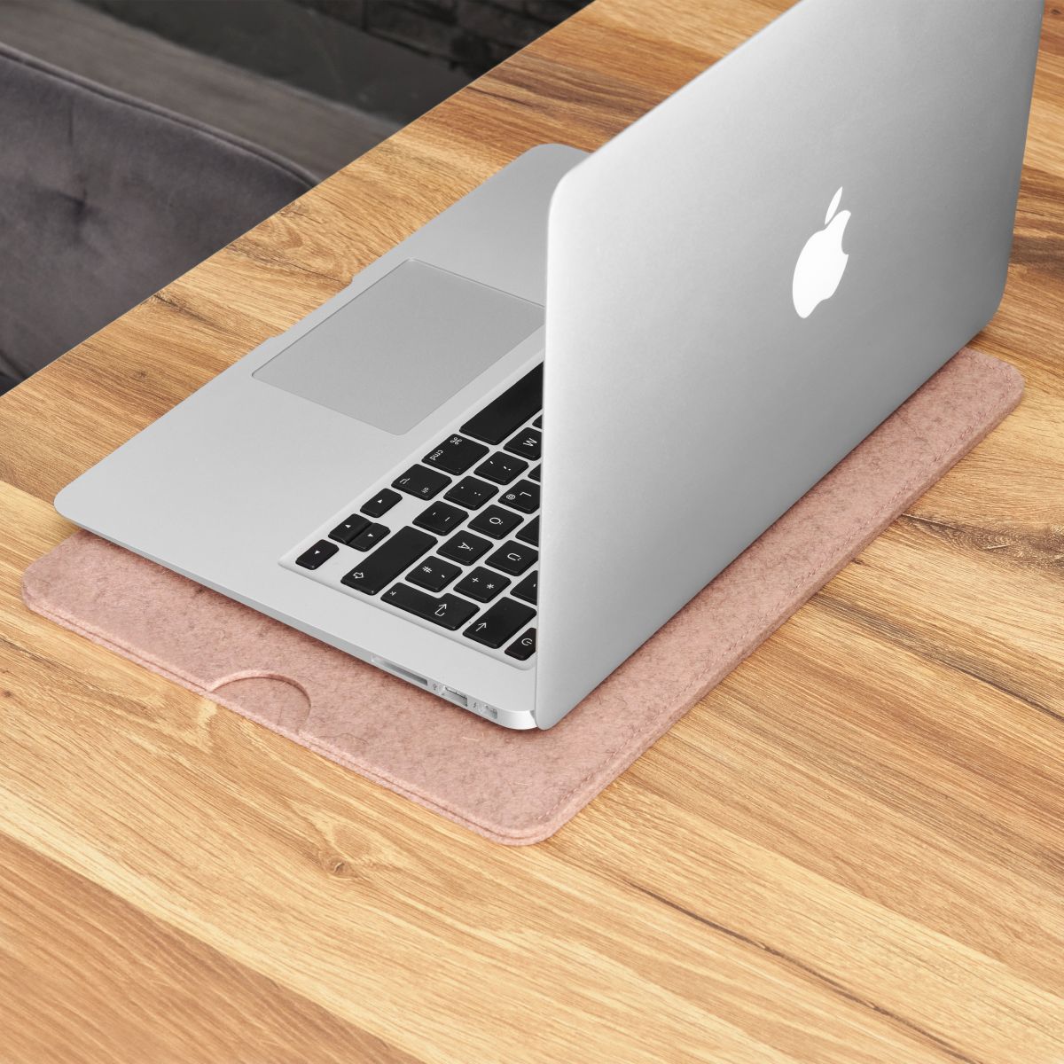 Hülle für Apple MacBook Pro 13" (M1,M2)/Air 13" (M1) Handmade Filz Case Rosa