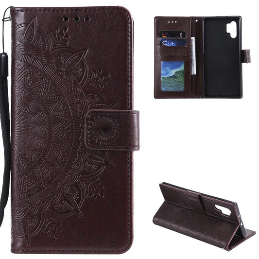 Hülle für Samsung Galaxy A32 5G Handy Tasche Flip Case Cover Mandala Braun