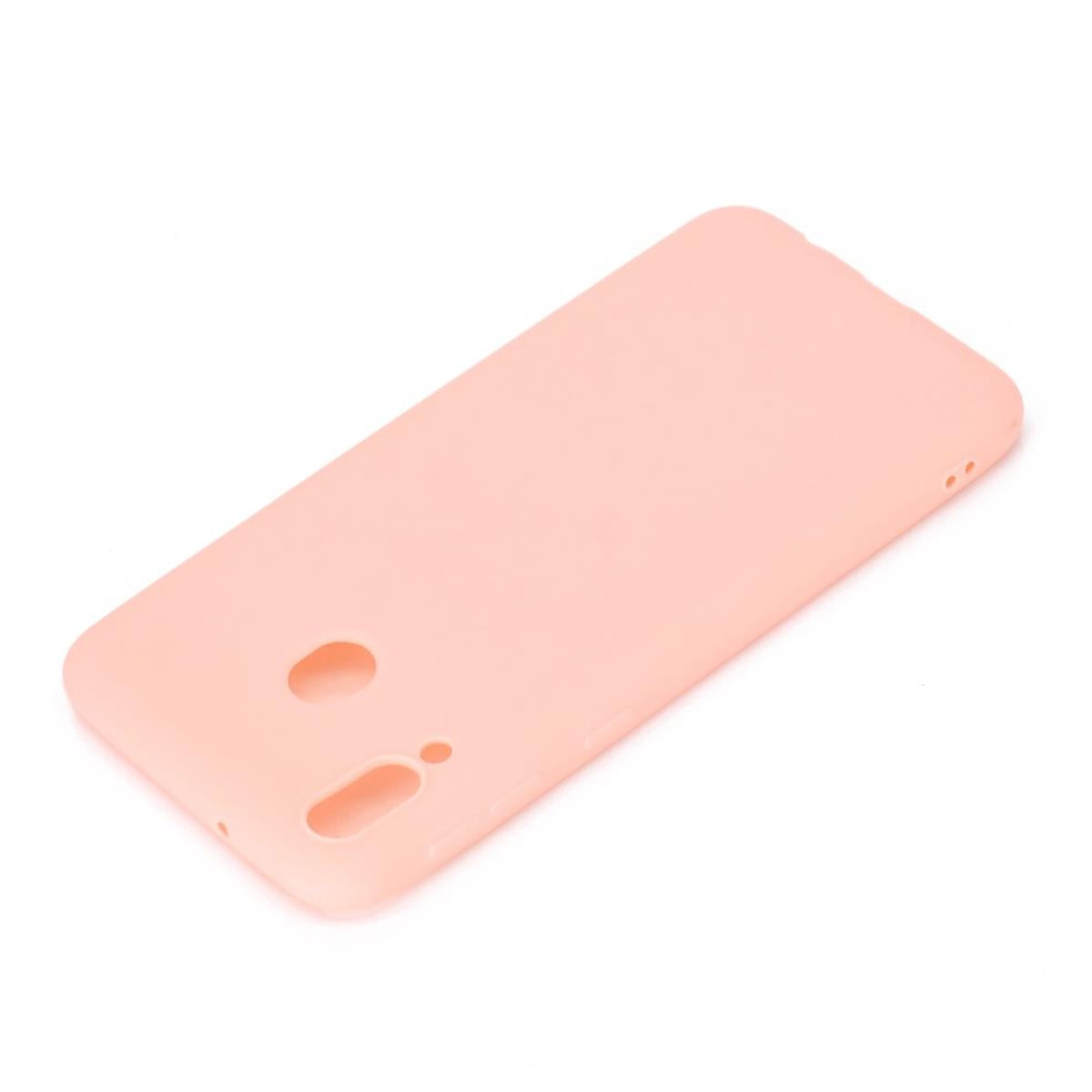 Hülle für Samsung Galaxy M20 Handyhülle Silikon Case Schutzhülle Etui matt Rosa