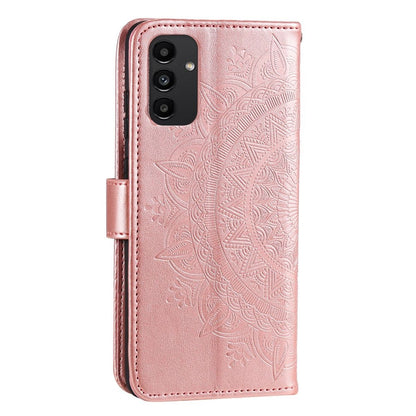 Hülle für Samsung Galaxy A13 5G/A04s Handyhülle Flip Case Cover Mandala Rosegold