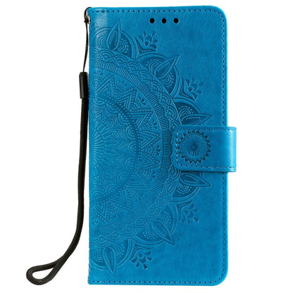 Hülle für Nokia X10/X20 Handyhülle Flip Case Cover Schutzhülle Etui Mandala Blau