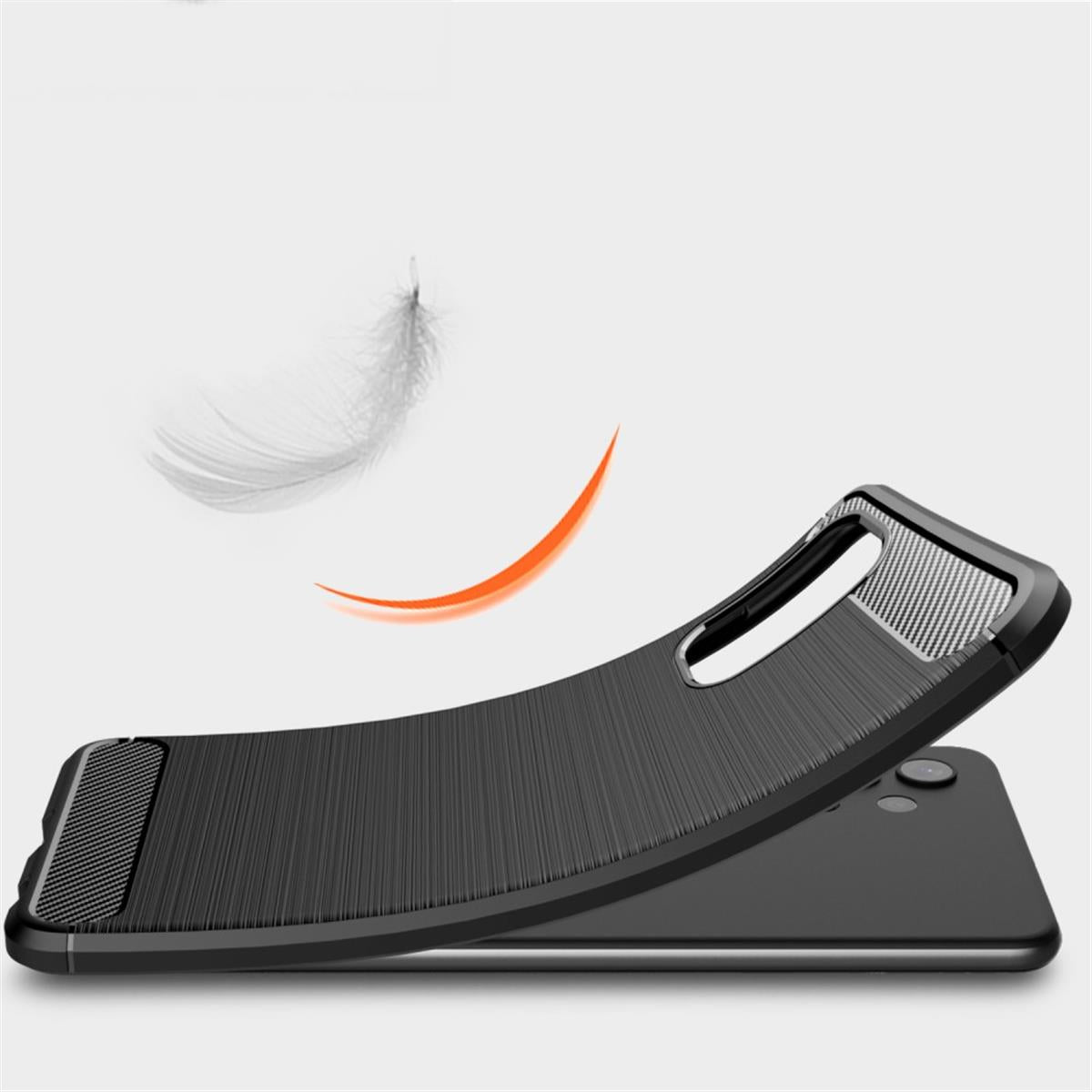 Hülle für Samsung Galaxy A32 4G Handyhülle Silikon Case Handy Cover Carbonfarben