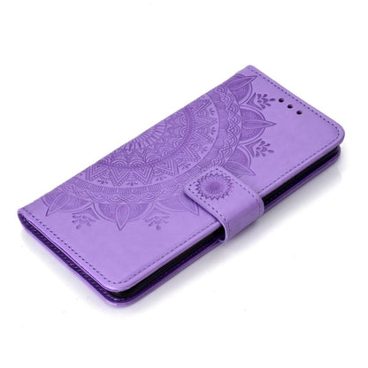 Hülle für Samsung Galaxy S10+ (Plus) Handyhülle Flip Case Cover Mandala Lila