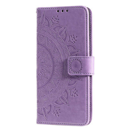 Hülle für Samsung Galaxy A13 5G/A04s Handyhülle Flipcase Cover Etui Mandala Lila