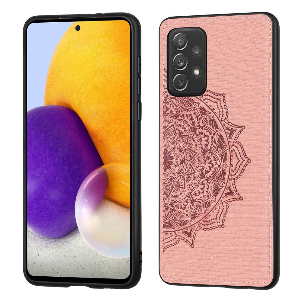 Hülle für Samsung Galaxy A52/A52 5G/A52s 5G Handyhülle Hybrid Case Mandala Rose