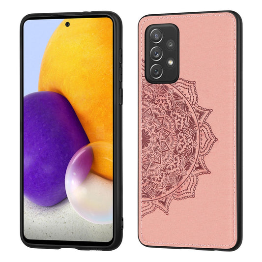 Hülle für Samsung Galaxy A52/A52 5G/A52s 5G Handyhülle Hybrid Case Mandala Rose