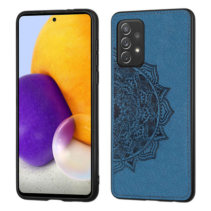 Hülle für Samsung Galaxy A52/A52 5G/A52s 5G Handy Cover Hybrid Case Mandala Blau