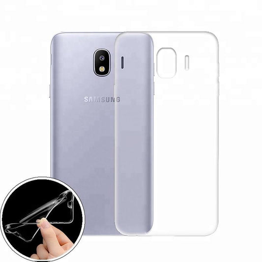 Hülle für Samsung Galaxy J4 2018 Handyhülle Silikon Case Cover Handytasche klar