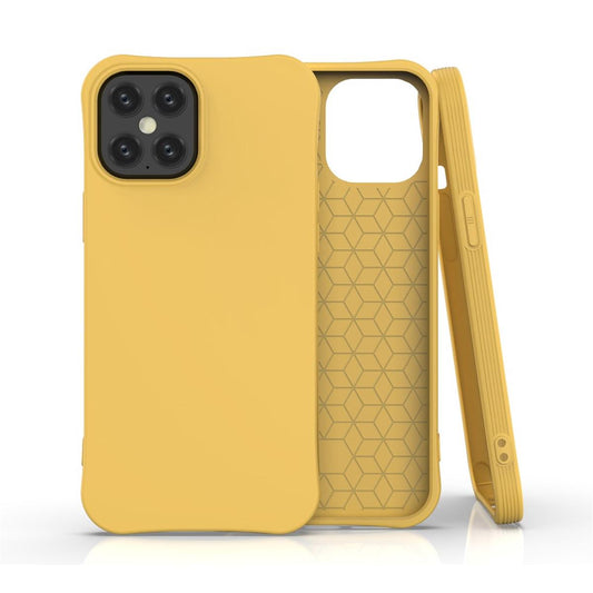 Hülle für Apple iPhone 12 Pro Max Handyhülle Silikon Case Cover Bumper Matt Gelb