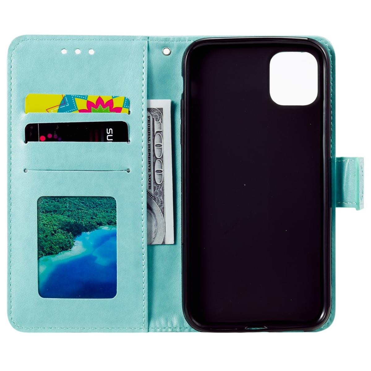 Hülle für Apple iPhone 12 Mini Handyhülle Flip Case Cover Tasche Mandala Grün