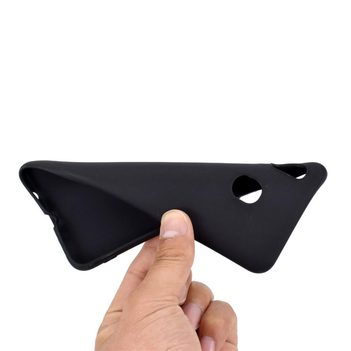 Hülle für Samsung Galaxy A30 Handyhülle Silikon Case Schutzhülle matt Schwarz