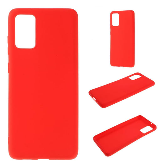 Hülle für Samsung Galaxy S10 Lite Handyhülle Silikon Case Cover Bumper Matt Rot