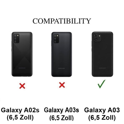 Hülle für Samsung Galaxy A03 Handyhülle Silikon Cover Case Bumper klar
