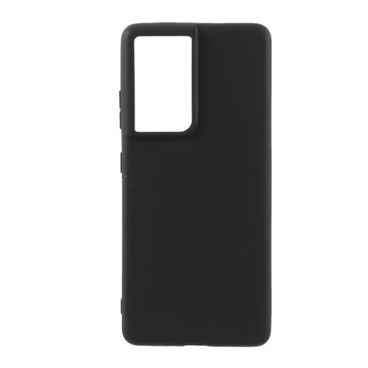 Hülle für Samsung Galaxy S21 Ultra 5G Handyhülle Silikon Case Cover Tasche Matt Schwarz