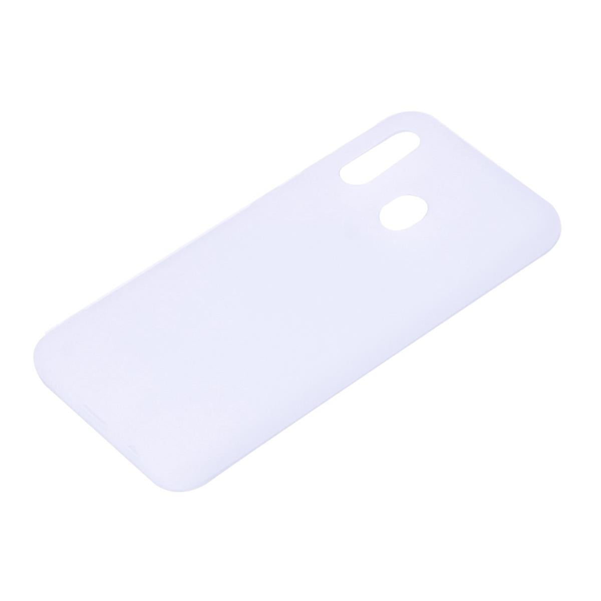 Hülle für Samsung Galaxy A20e Handyhülle Silikon Cover Schutzhülle Soft Case matt Weiß