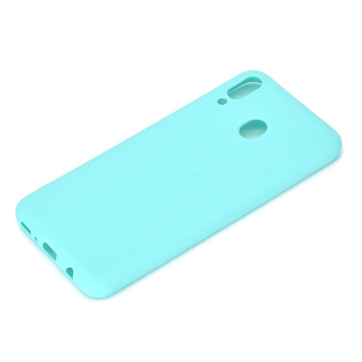 Hülle für Samsung Galaxy M20 Handyhülle Silikon Case Cover Handytasche matt Grün