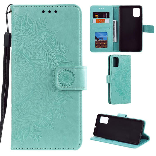 Hülle für Samsung Galaxy Note10 Lite Handyhülle Flip Case Schutzhülle Cover Mandala Grün