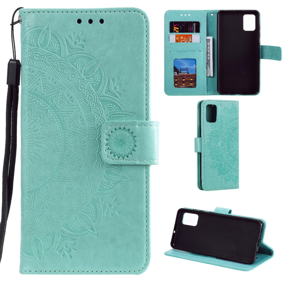 Hülle für Samsung Galaxy Note10 Lite Handyhülle Flip Case Schutzhülle Cover Mandala Grün