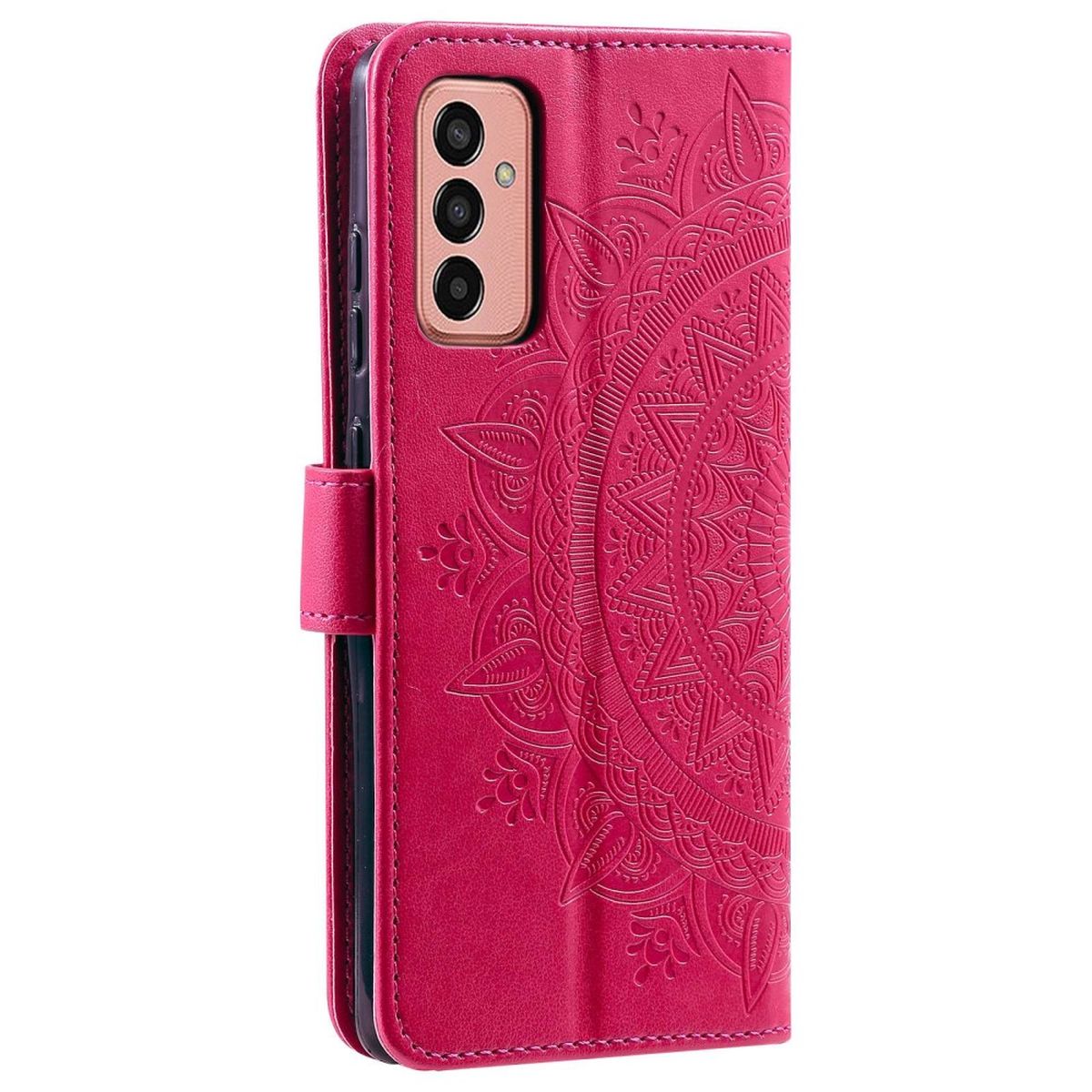 Hülle für Samsung Galaxy A14 4G/5G Handyhülle Flip Case Cover Etui Mandala Pink
