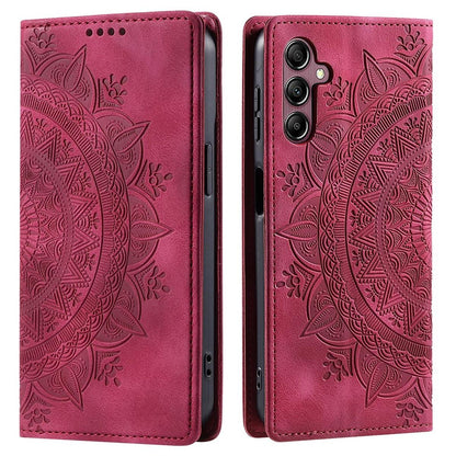 Hülle für Samsung Galaxy A05s 4G Handyhülle Flip Case Cover Tasche Mandala Rot