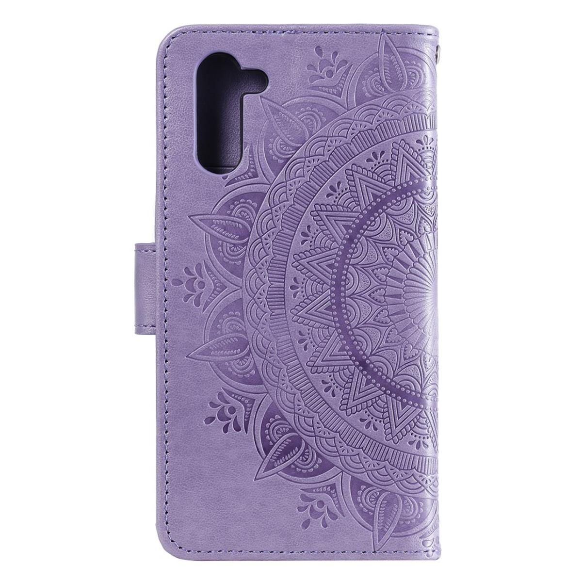 Hülle für Samsung Galaxy Note10 Handyhülle Schutz Tasche Flip Case Cover Mandala Lila