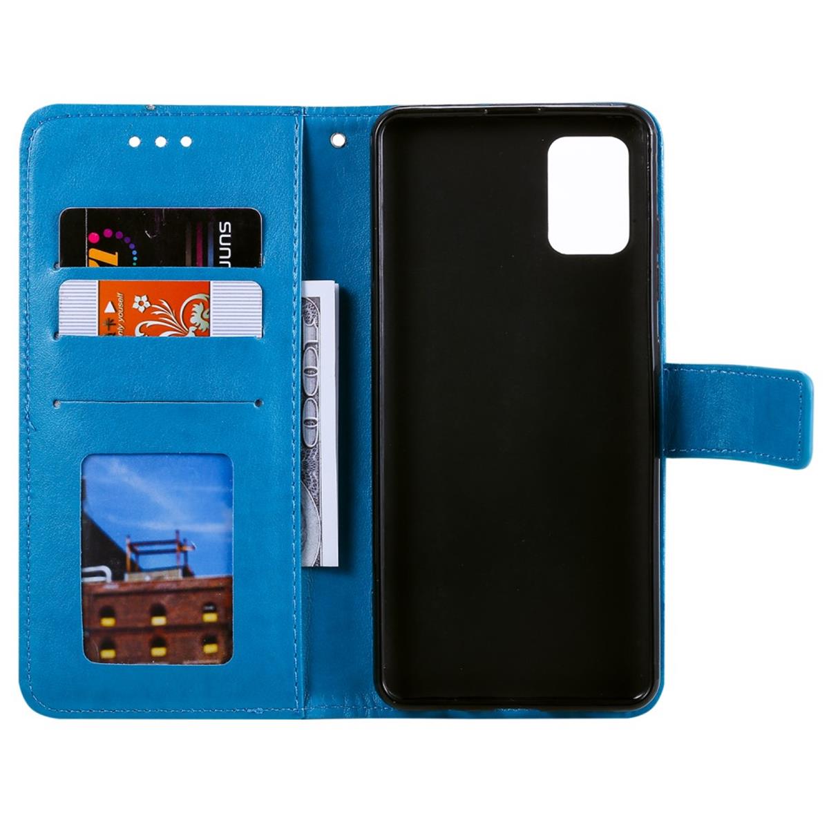 Hülle für Samsung Galaxy A31 Handyhülle Flip Case Cover Tasche Mandala Blau