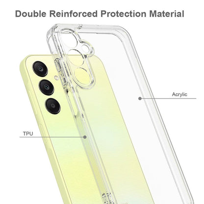 Hülle für Samsung Galaxy A25 5G Handyhülle Case Hybrid Silikon Bumper Cover Klar
