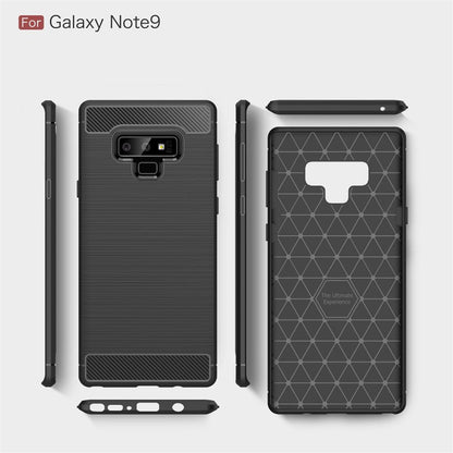 Hülle für Samsung Galaxy Note 9 Handyhülle Case Cover Silikonhülle Carbonfarben