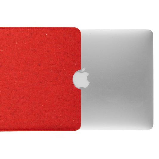Hülle für Apple MacBook Pro 16" (M1,M2) Handmade Filz Tasche Case Cover Rot