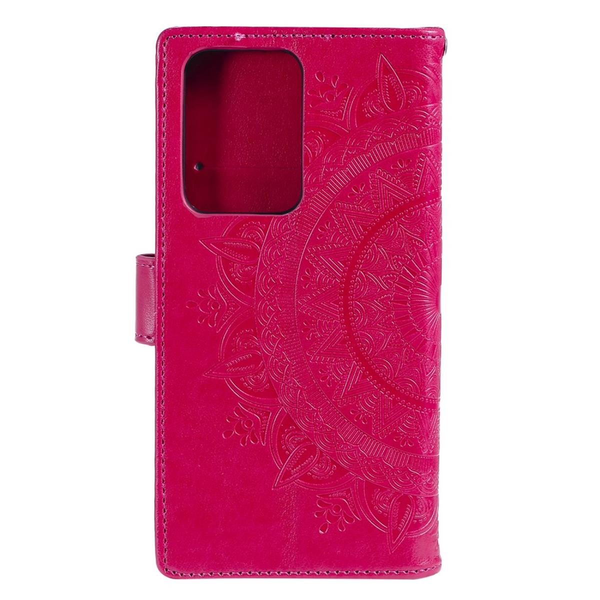 Hülle für Samsung Galaxy Note20 Ultra Handyhülle Flip Case Cover Mandala Pink