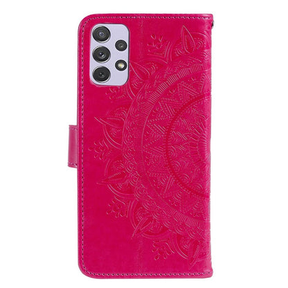 Hülle für Samsung Galaxy A73 5G Handyhülle Flip Case Cover Tasche Mandala Pink