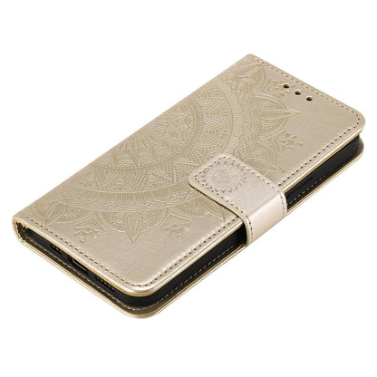 Hülle für Apple iPhone 12 Pro Max Handyhülle Flip Case Cover Etui Mandala Gold