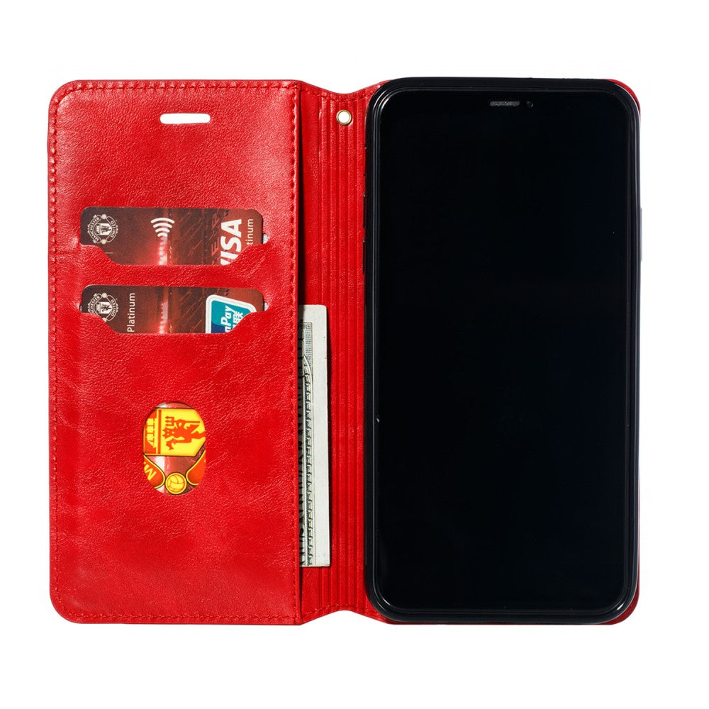 Hülle für Apple iPhone 11 Pro Max [6,5 Zoll] Handyhülle Flip Case Schutzhülle Etui Rot