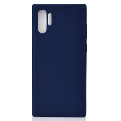 Hülle für Samsung Galaxy Note10+ (5G) Handyhülle Silikon Case Schutzhülle Etui matt Blau