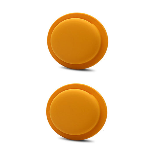 2er Pack - Silikonhülle für Apple AirTags 2021 - Cover selbstklebend - Orange