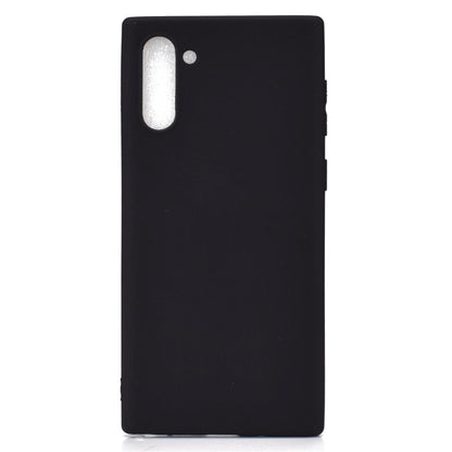 Hülle für Samsung Galaxy Note10 Handyhülle Silikon Schutzhülle Case Etui matt Schwarz