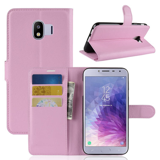 Hülle für Samsung Galaxy J4 2018 Handyhülle Flip Case Schutzhülle Rosa