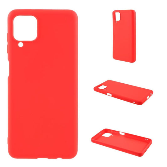 Hülle für Samsung Galaxy A22 4G Handyhülle Silikon Case Cover Bumper Matt Rot