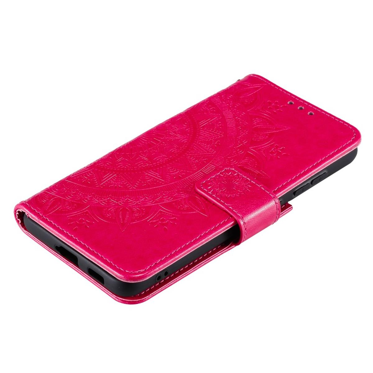 Hülle für Samsung Galaxy S21 FE Handyhülle Flip Case Cover Tasche Mandala Pink