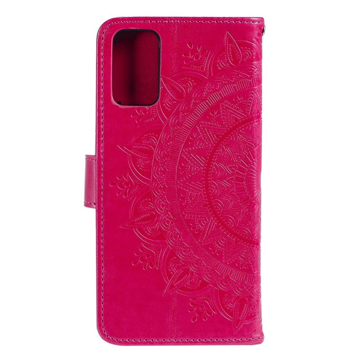 Hülle für Samsung Galaxy A02s Handy Tasche Flip Case Cover Etui Mandala Pink