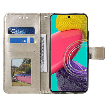 Hülle für Samsung Galaxy M33 5G Handyhülle Flip Case Cover Etui Mandala Gold