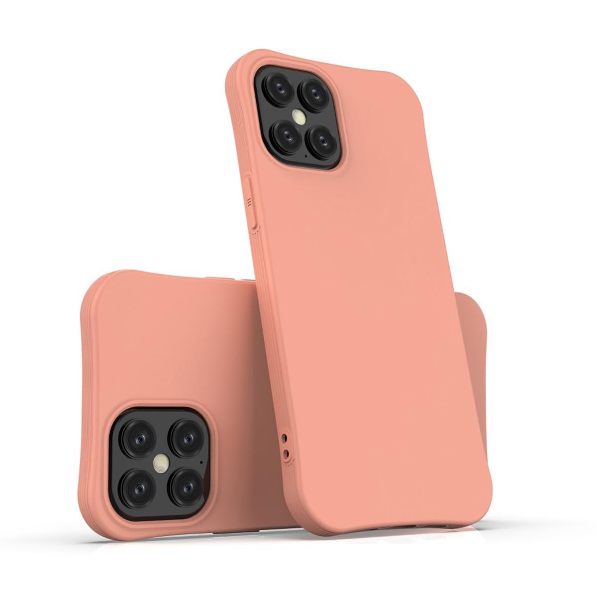Hülle für Apple iPhone 12 Pro Max Handyhülle Silikon Case Cover Matt Orange