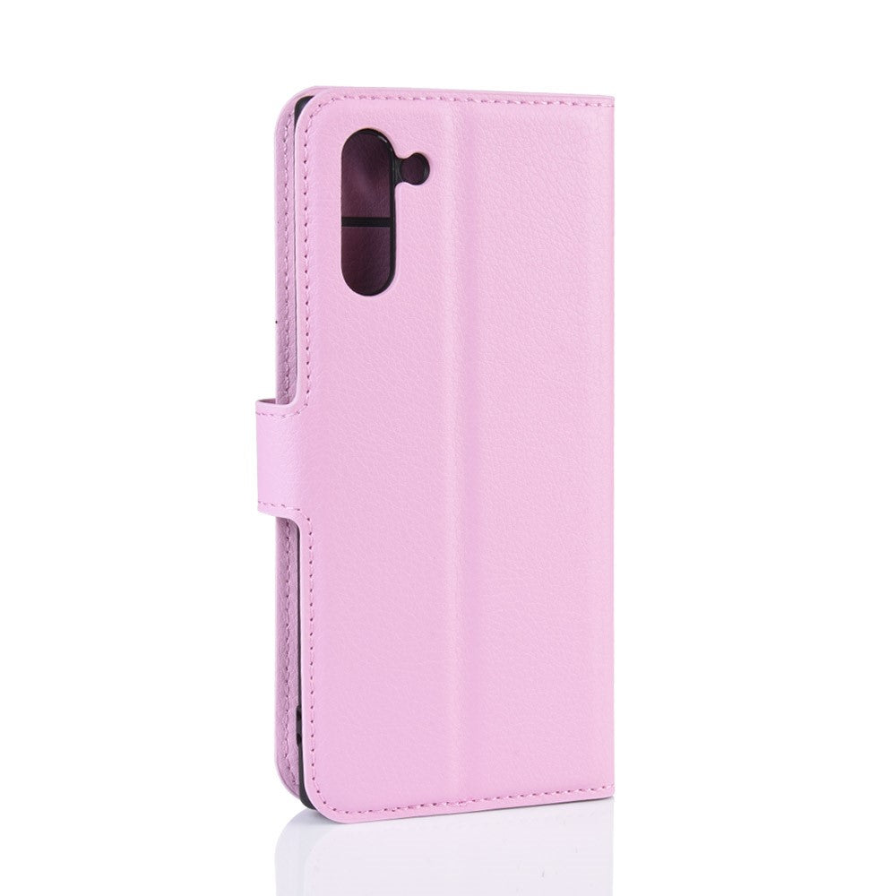 Hülle für Samsung Galaxy Note10 Handyhülle Schutz Tasche Flip Case Cover Rosa