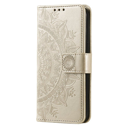 Hülle für Samsung Galaxy A14 4G/5G Handyhülle Flip Case Cover Etui Mandala Gold