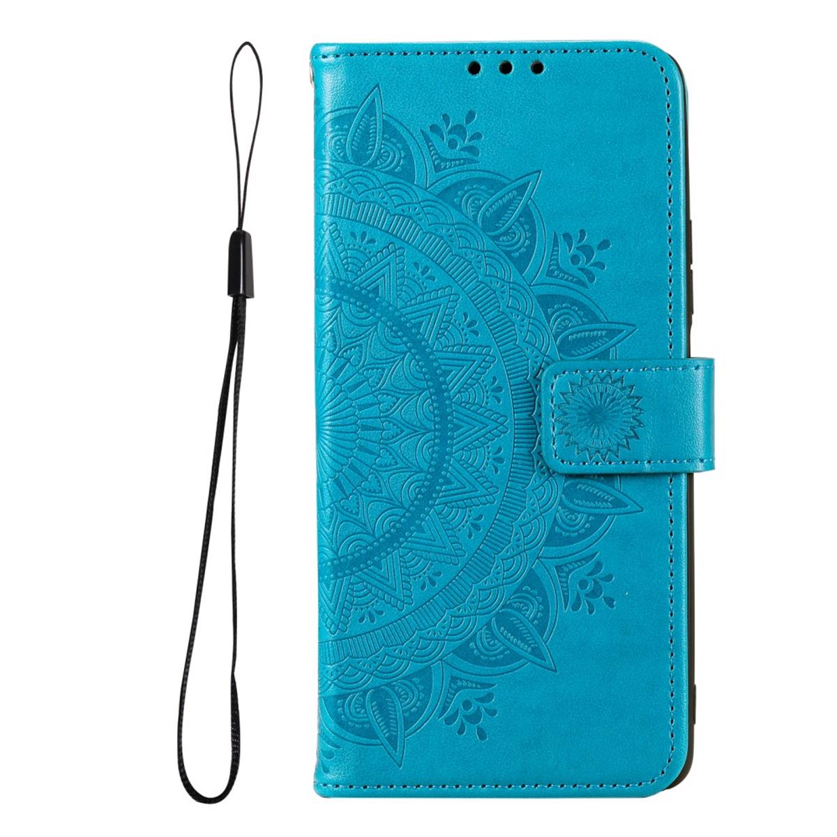 Hülle für Xiaomi Redmi Note 11 Pro/Pro Plus Handy Flip Case Cover Mandala Blau
